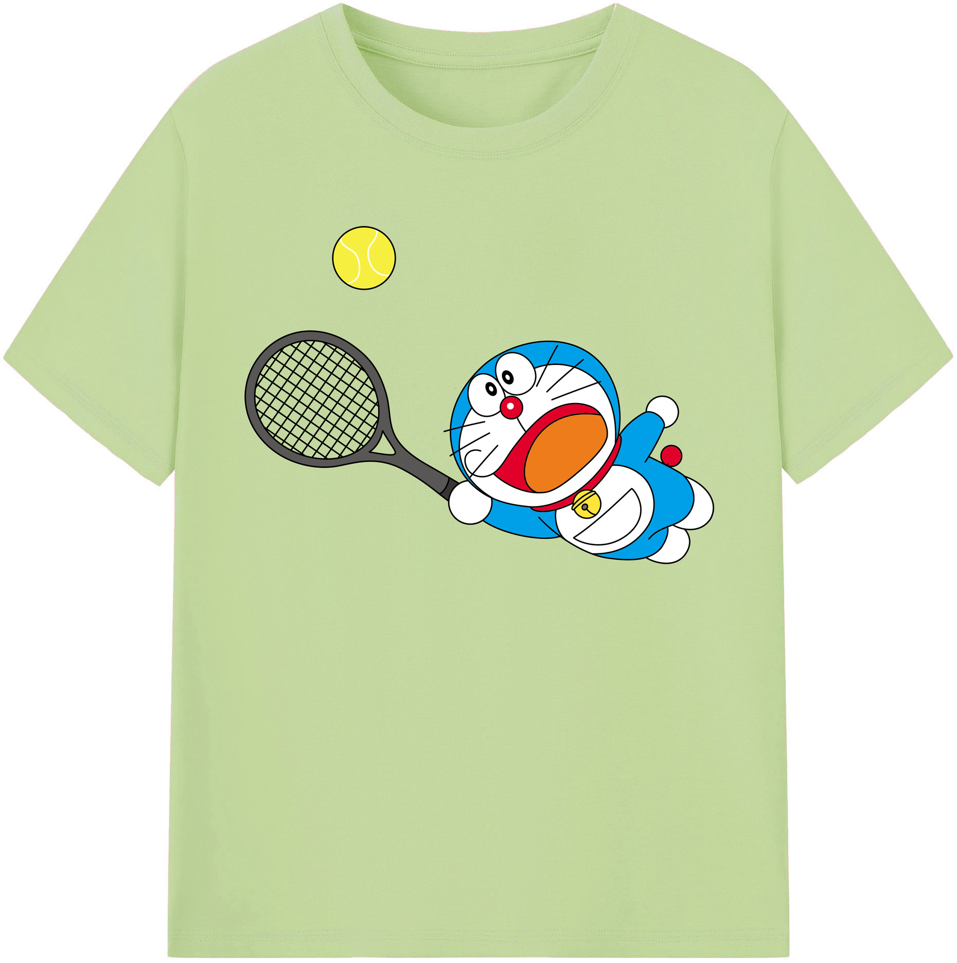 （画像用） ドラえもん Doraemon 綿100％半袖Tシャツ（フロントプリント）